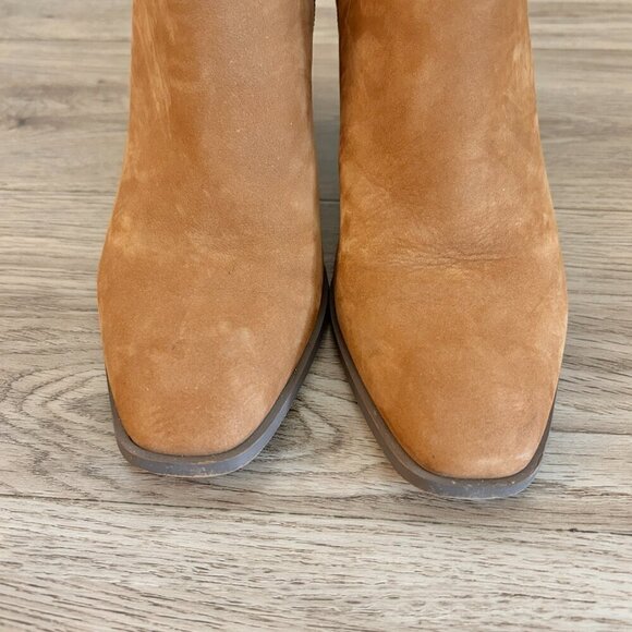 Vionic Tenley Block Heel Bootie Tan Size 7